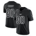 LV.Raiders #98 Maxx Crosby Player Black Limited Black Impact Home Game Gdoa Stitched Jerseys