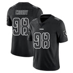 LV.Raiders #98 Maxx Crosby Player Black Limited Black Impact Home Game Gdoa Stitched Jerseys