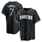 A.Diamondbacks #7 Corbin Carroll Player Black Game Home Gdoa Stitched Jerseys
