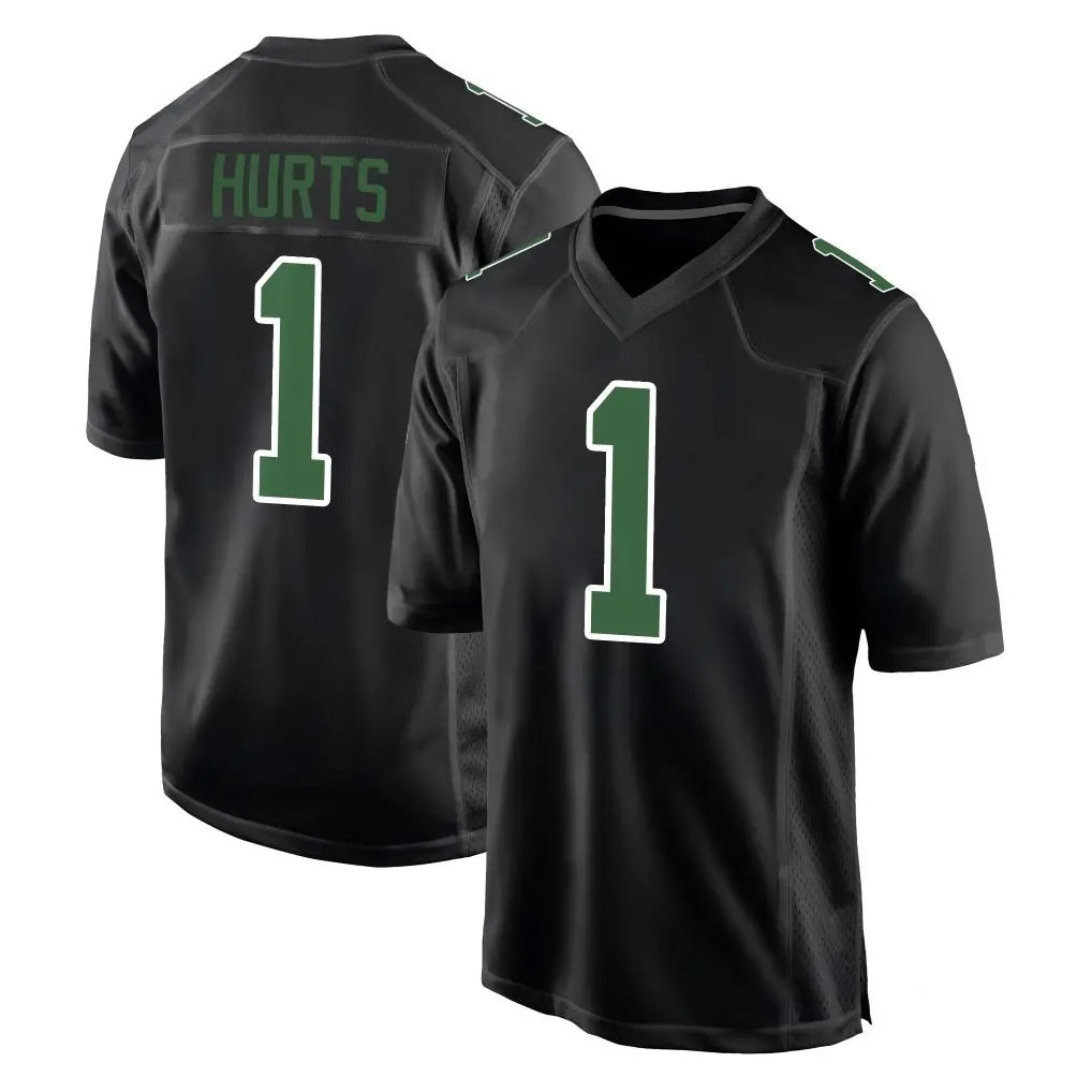 P.Eagles #1 Jalen Hurts Player Carbon Green Fashion Home Game Gdoa Stitched Jerseys