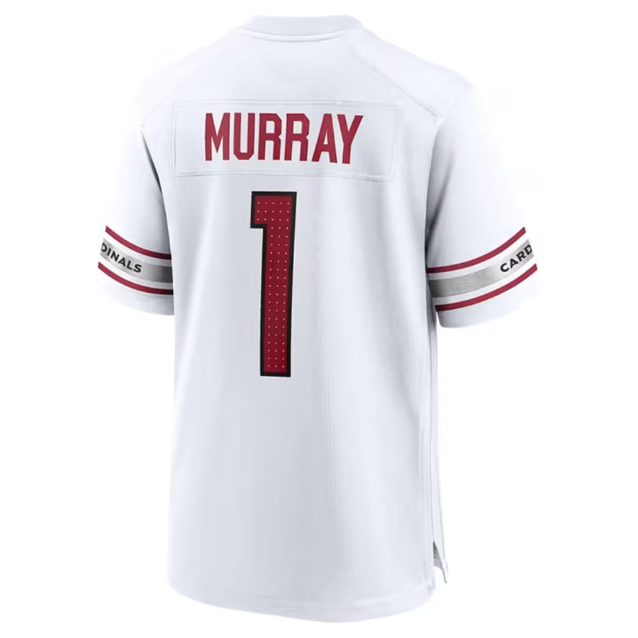 A.Cardinals #1 Kyler Murray Player White Home Game Gdoa Stitched Jerseys