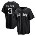 B.Red Sox #3 Ceddanne Rafaela Player Black Home Game Gdoa Stitched Jerseys