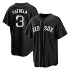 B.Red Sox #3 Ceddanne Rafaela Player Black Home Game Gdoa Stitched Jerseys