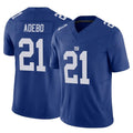 NY.Giants #21 Paulson Adebo Player Royal Limited Vapor F.U.S.E. Home Game Gdoa Stitched Jerseys