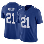NY.Giants #21 Paulson Adebo Player Royal Limited Vapor F.U.S.E. Home Game Gdoa Stitched Jerseys
