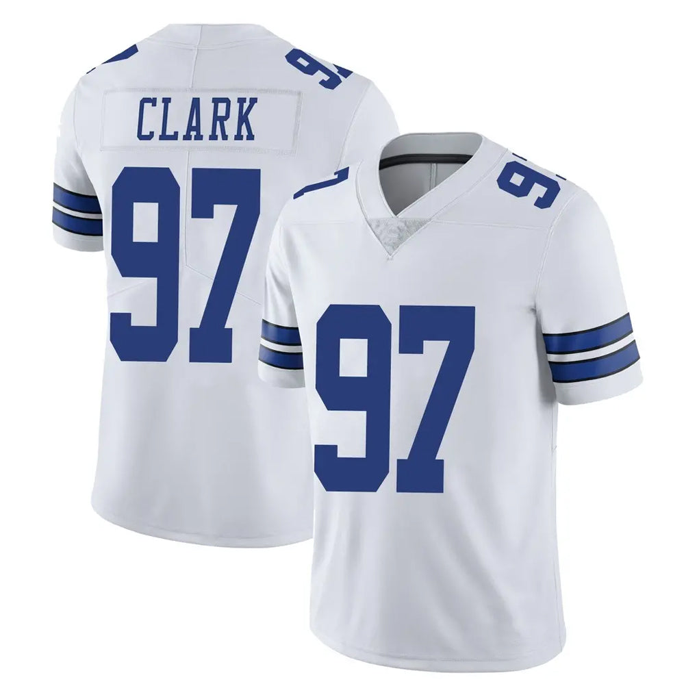 D.Cowboys #97 Kenny Clark Player White Vapor Untouchable Limited Home Game Gdoa Stitched Jerseys
