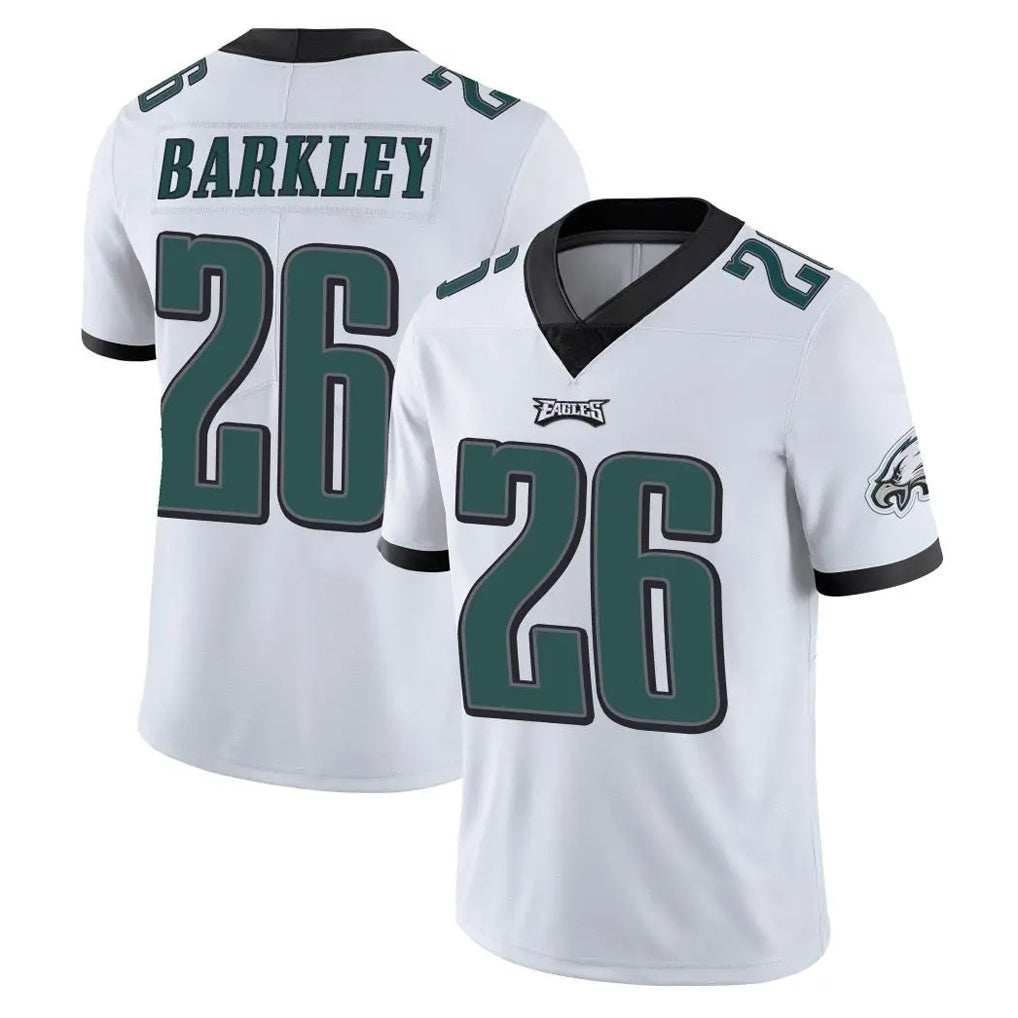 P.Eagles #26 Saquon Barkley Player White Limited Vapor Untouchable Home Game Gdoa Stitched Jerseys