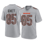 C.Bears #85 Cole Kmet Player Gray Atmosphere Fashion Game Gdoa Stitched Jerseys