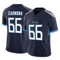 T.Titans #66 Fernando Carmona Jr. Player Navy Limited Vapor F.U.S.E. Home Game Gdoa Stitched Jerseys