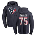 H.Texans #75 Wyatt Teller Player Navy Pro Line Pullover Hoodie Limited Game Gdoa Stitched Jerseys