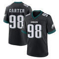 P.Eagles #98 Jalen Carter Player Black Game Home Gdoa Stitched Jerseys