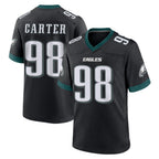 P.Eagles #98 Jalen Carter Player Black Game Home Gdoa Stitched Jerseys