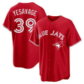 T.Blue Jays #39 Trey Yesavage Player Red Home Game Fdoa Stitched Jerseys