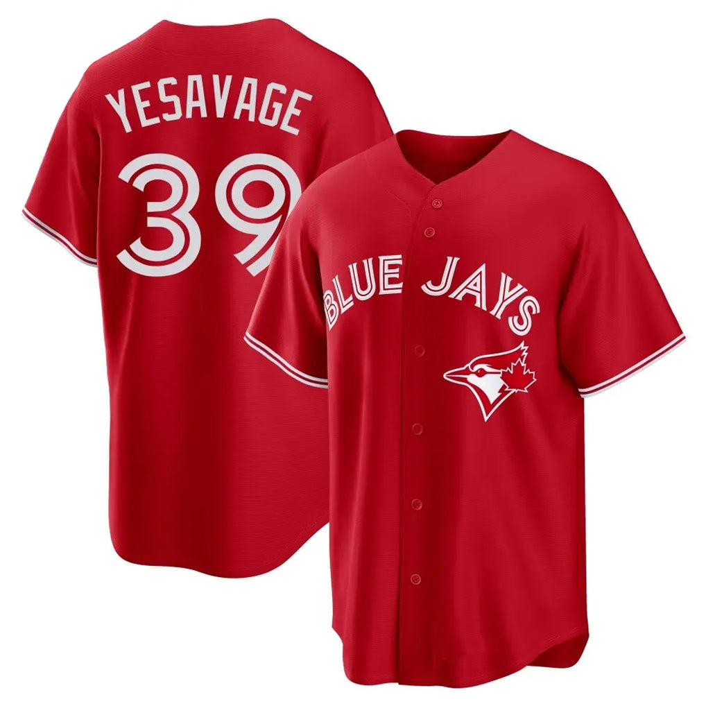 T.Blue Jays #39 Trey Yesavage Player Red Home Game Fdoa Stitched Jerseys