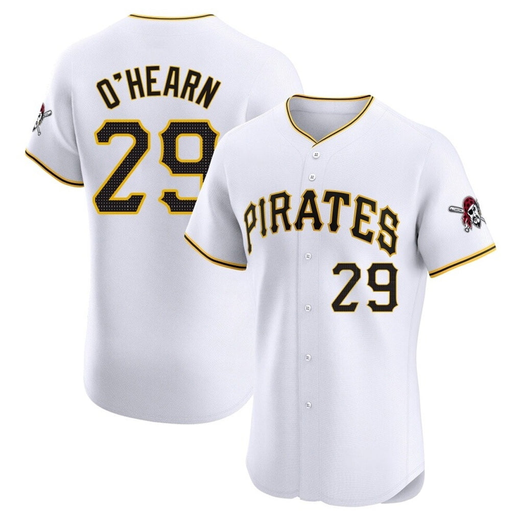 P.Pirates #29 Ryan O'Hearn Player White Home Limited Elite Fdoa Stitched Jerseys
