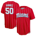 M.Marlins #50 Agustin Ramirez Player Red City Connect Home Game Fdoa Stitched Jerseys