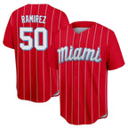 M.Marlins #50 Agustin Ramirez Player Red City Connect Home Game Fdoa Stitched Jerseys