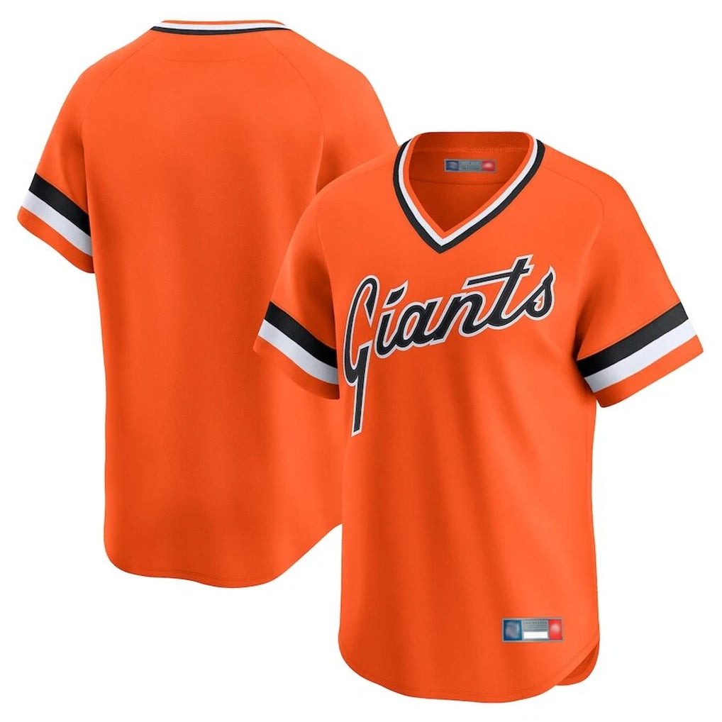 SF.Giants ## Giants Blank Player Orange 2025 Cooperstown Collection Limited T-shirt Fdoa Stitched Jerseys