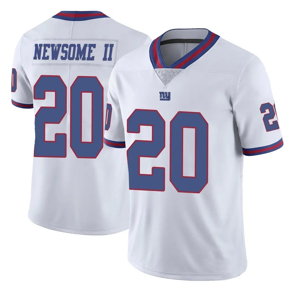 NY.Giants #20 Greg Newsome II Player White Color Rush Home Game Gdoa Stitched Jerseys