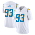 LA.Chargers #93 Teair Tart Player White Limited Vapor Untouchable Home Game Gdoa Stitched Jerseys