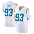 LA.Chargers #93 Teair Tart Player White Limited Vapor Untouchable Home Game Gdoa Stitched Jerseys