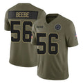 D.Cowboys #56 Cooper Beebe Player Olive 2025 Salute to Service Limited Home Game Gdoa Stitched Jerseys