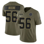 D.Cowboys #56 Cooper Beebe Player Olive 2025 Salute to Service Limited Home Game Gdoa Stitched Jerseys
