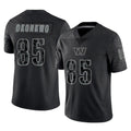 W.Commanders #85 Chig Okonkwo Player Black Limited Reflective Home Game Gdoa Stitched Jerseys