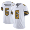 NO.Saints #6 Tyler Shough Player White Limited Color Rush Home Game Gdoa Stitched Jerseys