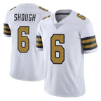 NO.Saints #6 Tyler Shough Player White Limited Color Rush Home Game Gdoa Stitched Jerseys