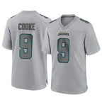 J.Jaguars #9 Logan Cooke Player Gray Atmosphere Fashion Home Game Gdoa Stitched Jerseys