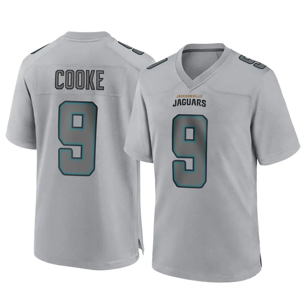 J.Jaguars #9 Logan Cooke Player Gray Atmosphere Fashion Home Game Gdoa Stitched Jerseys