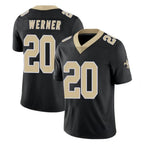 NO.Saints #20 Pete Werner Player Black Limited Vapor Untouchable Home Game Gdoa Stitched Jerseys