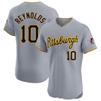 P.Pirates #10 Bryan Reynolds Player Gray Road Home Limited Elite Fdoa Stitched Jerseys