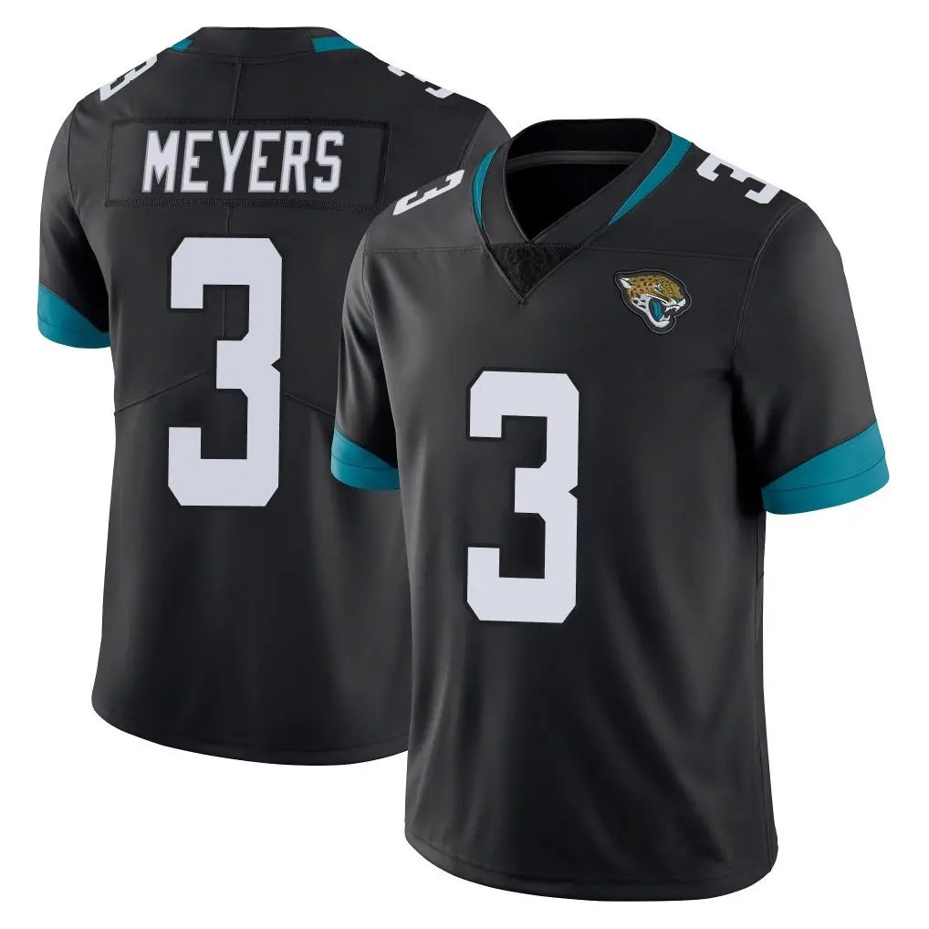 J.Jaguars #3 Jakobi Meyers Player Black Vapor Untouchable Limited Home Game Gdoa Stitched Jerseys