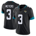 J.Jaguars #3 Jakobi Meyers Player Black Vapor Untouchable Limited Home Game Gdoa Stitched Jerseys