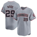 W.Nationals #29 James Wood Player Gray City Connect Limited Alternate Fdoa Stitched Jerseys