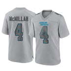 C.Panthers #4 Tetairoa McMillan Player Gray Atmosphere Fashion Game Gdoa Stitched Jerseys