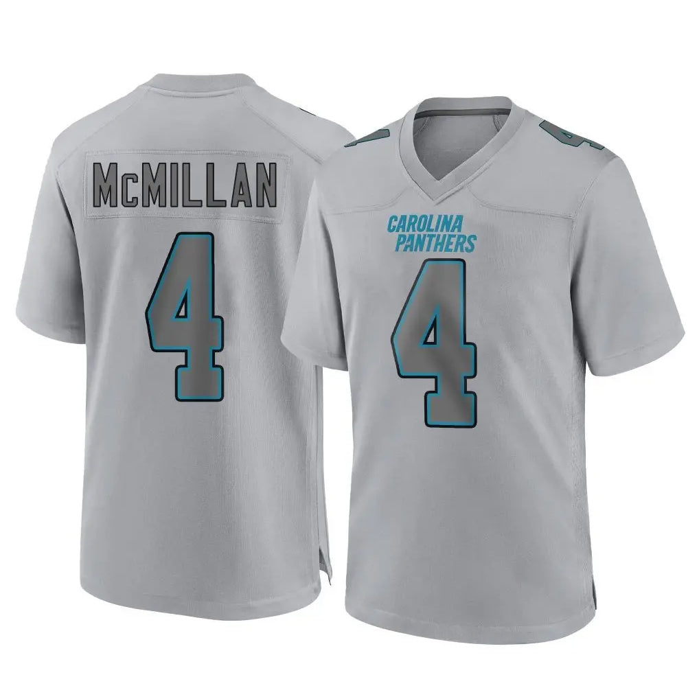 C.Panthers #4 Tetairoa McMillan Player Gray Atmosphere Fashion Game Gdoa Stitched Jerseys