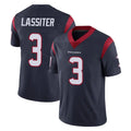 H.Texans #3 Kamari Lassiter Player Navy Limited Vapor Untouchable Home Game Gdoa Stitched Jerseys