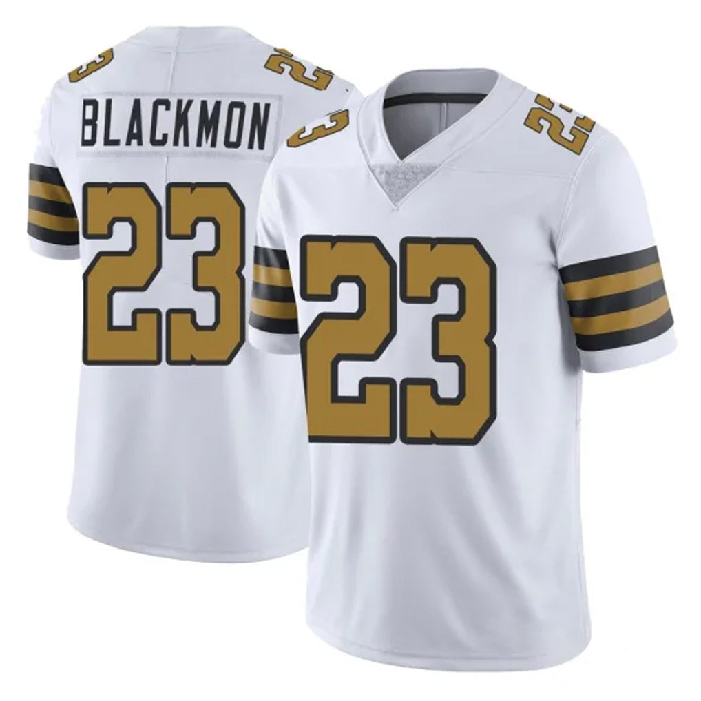 NO.Saints #23 Julian Blackmon Player White Limited Color Rush Home Game Gdoa Stitched Jerseys