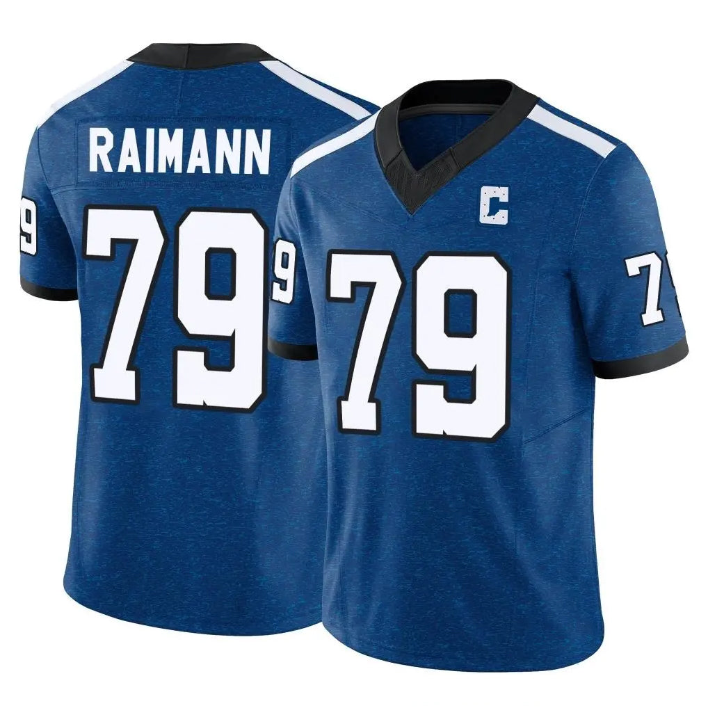 IN.Colts #79 Bernhard Raimann Player Royal Limited Indiana Nights Alternate Vapor F.U.S.E. Home Game Gdoa Stitched Jerseys