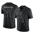 IN.Colts #71 Matt Goncalves Player Black Reflective Limited Game Gdoa Stitched Jerseys