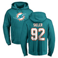 M.Dolphins #92 Zach Sieler Player Aqua LOGO Pullover Hoodies Limited Gdoa Stitched Jerseys