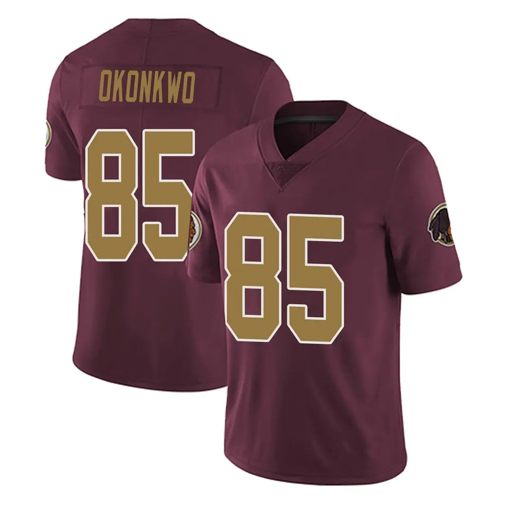 W.Commanders #85 Chig Okonkwo Player Burgundy Alternate Vapor Untouchable Home Game Gdoa Stitched Jerseys