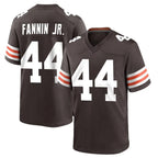 C.Browns #44 Harold Fannin Jr. Player Brown Home Game Gdoa Stitched Jerseys