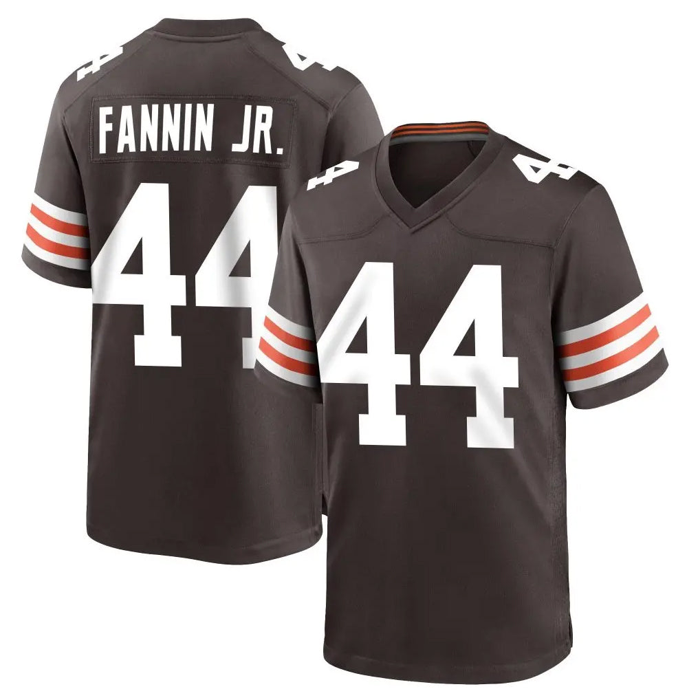 C.Browns #44 Harold Fannin Jr. Player Brown Home Game Gdoa Stitched Jerseys