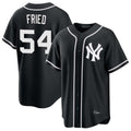 NY.Yankees #54 Max Fried Player Black Out Game Fdoa Stitched Jerseys