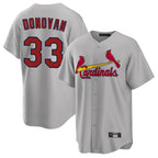 St. Louis Cardinals #33 Brendan Donovan Player Gray Home Game Fdoa Stitched Jerseys