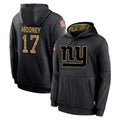 NY.Giants #17 Darnell Mooney Player Black Salute to Service Hoodies Limited Game Gdoa Stitched Jerseys